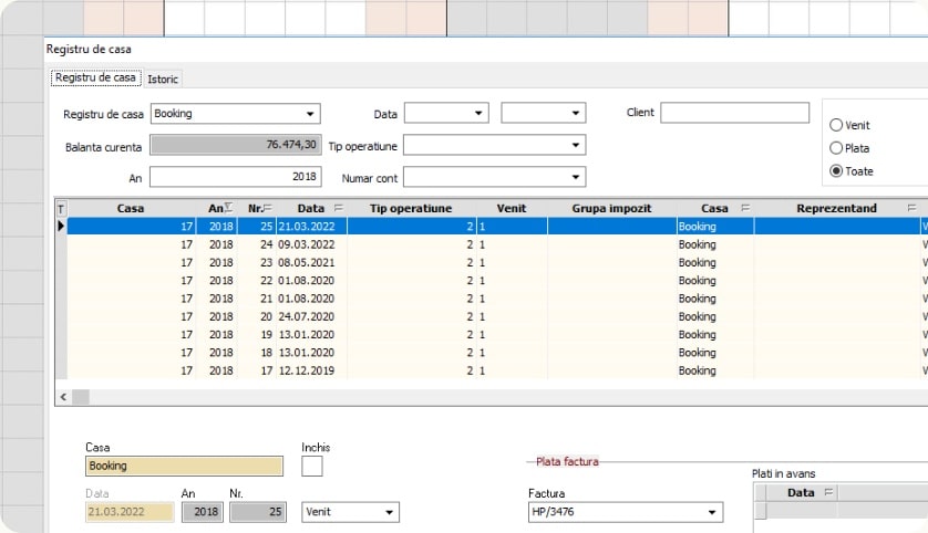 registru de casa soft hotelier vilicotel