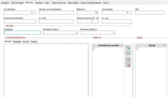 detalii clienti, soft hotelier