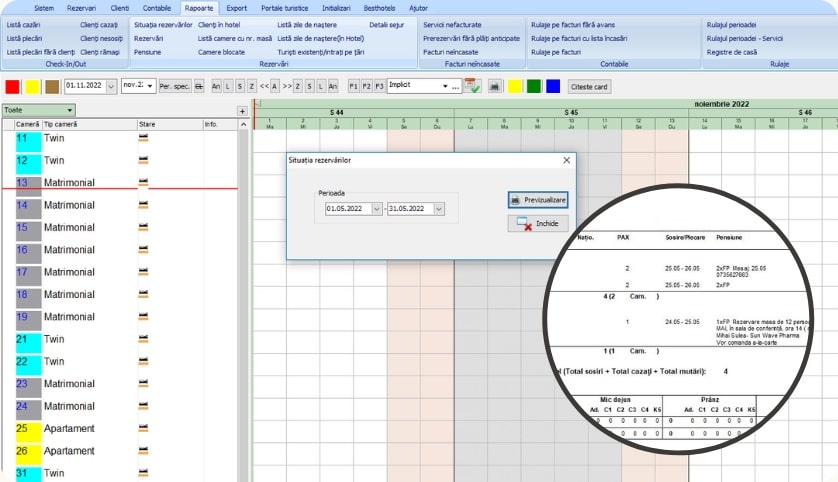 rapoarte clienti soft hotelier